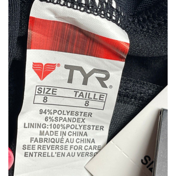 TYR DuraFast Elite Solid Halter ControlFit 1pc Swimsuit Black - Size 8 - $80 - Picture 7 of 8